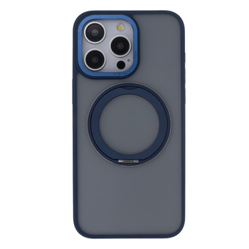 Nakładka Secure Spinning Mag do iPhone 15 Pro Max 6,7" granatowy