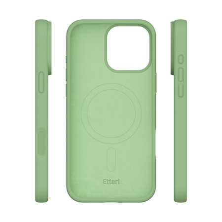 Etui Etteri Silicone Mag do iPhone 15 Pro Max 6,7" jasnozielone
