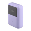 QUALO power bank 10000 mAh mini z LED 20W liliowy QPB10-LD-20-09