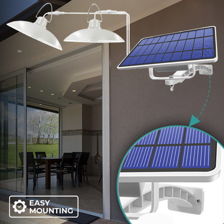 Lampa solarna LED SUNARI FLS-80 podwójna 6W 520lm 4500K 5500mAh Li-Ion Forever Light