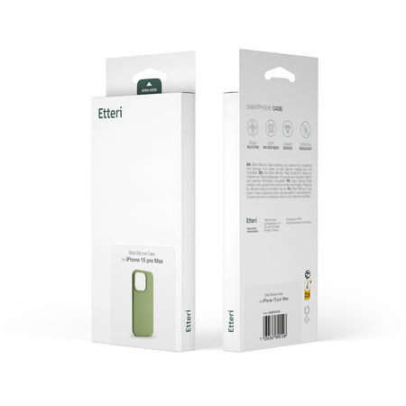 Etui Etteri Silicone Case do Samsung Galaxy A14 jasnozielone