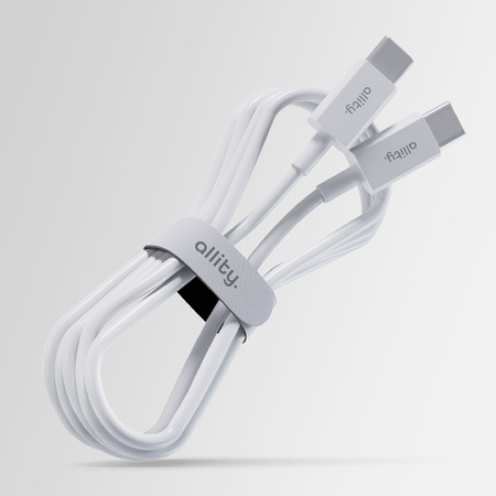 Allity kabel AUC-03 USB-C - USB-C 2,0 m 100W biały