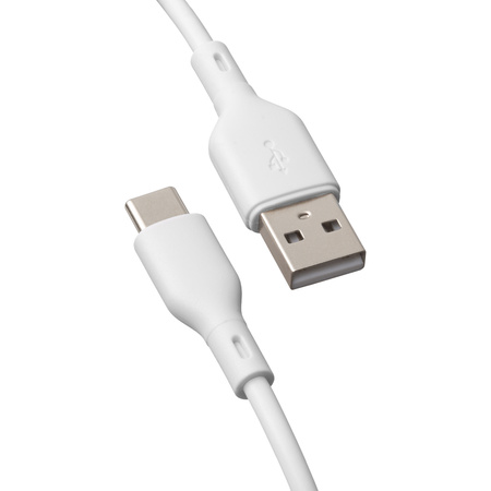 QUALO Recycling kabel USB-A - USB-C 1,5m 3A 60W biały QRC-AC-00