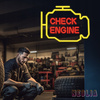 Neon PLEXI LED CHECK ENGINE żółto czerwony NNE21 Neolia