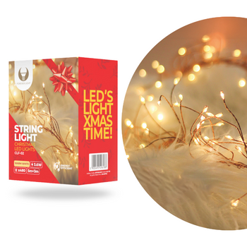 Łańcuch GAŁĄZKA miedziany CLF-02 480LED ciepłe białe 3m Forever Light