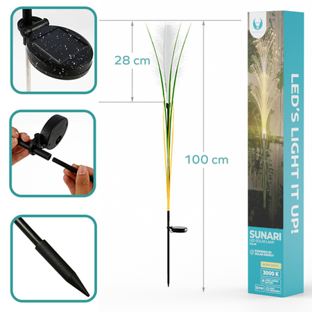 Lampa solarna LED SUNARI FLS-81 ozdobna trawa 3000K 300mAh Li-Ion Forever Light
