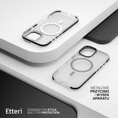 Etui Etteri Icy Mag do iPhone 17 czarne