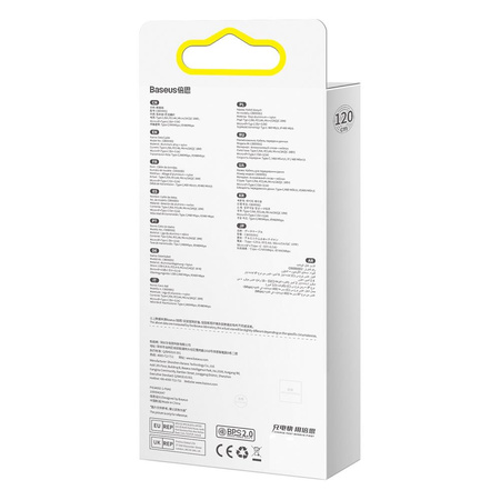 Baseus kabel 3w1 Flash II USB + USB-C - Lightning + USB-C + microUSB 1,5 m 3,5A czarny 100W