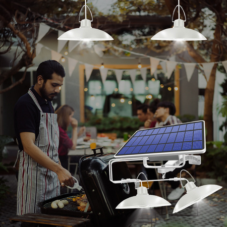 Lampa solarna LED SUNARI FLS-80 podwójna 6W 520lm 4500K 5500mAh Li-Ion Forever Light