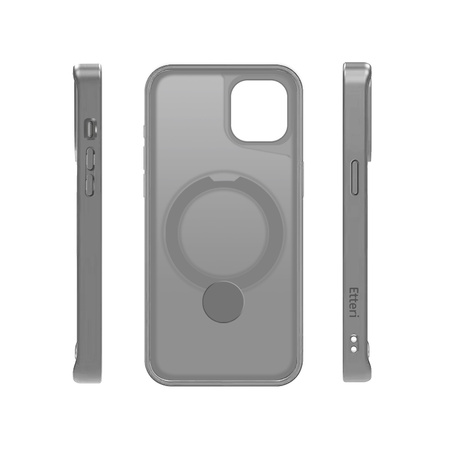 Etui Etteri Matt Mag Ring do iPhone 14 6,1" szare
