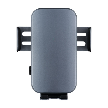 QUALO uchwyt samochodowy do kratki z panelem solarnym czarny QUS-K-PS-01