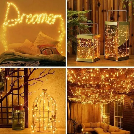 Lampa solarna LED SUNARI FLS-82 miedziany drucik 22m 800mAh Li-Ion Forever Light