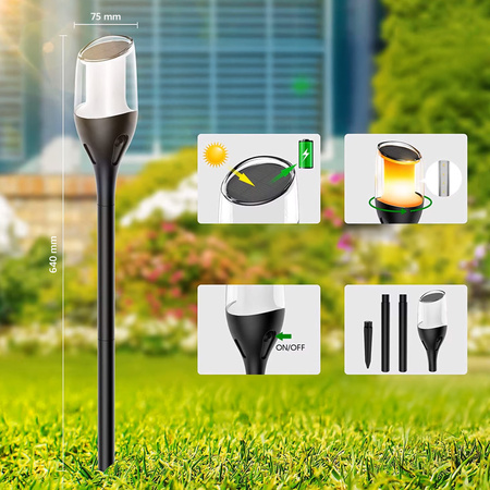 Lampa solarna LED SUNARI FLS-230 Pochodnia 1600K 800mAh Li-Ion IP65 Forever Light