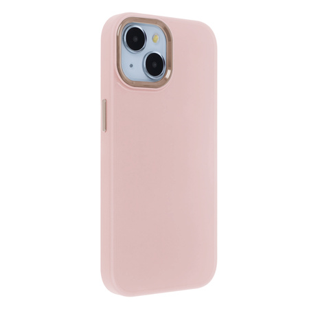 Nakładka Satin Elegant do iPhone 15 6,1" różowa