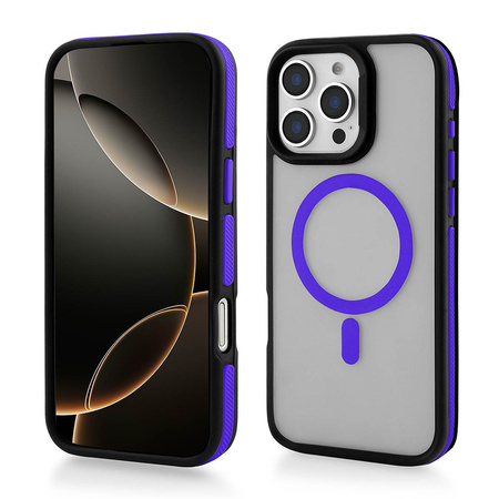 Nakładka Magarmor Magsafe do Iphone 13 Pro Max fioletowa TTT