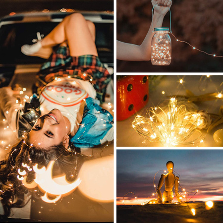 Lampa solarna LED SUNARI FLS-82 miedziany drucik 22m 800mAh Li-Ion Forever Light