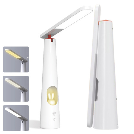 Lampa biurkowa LED 7,5W ze świecącym króliczkiem FLB-150 biała Forever Light