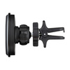 QUALO MagSafe uchwyt samochodowy do kratki z ładowaniem indukcyjnym oval LED czarny QMUS-KO-LD-01