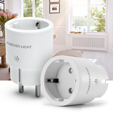 Forever Light Gniazdo Sieciowe WiFi Smart 240V 10 A - FLSP10B
