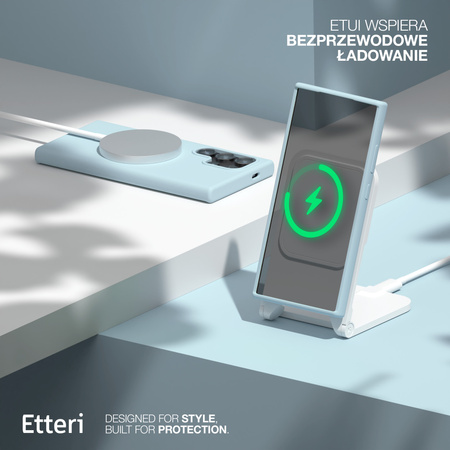 Etui Etteri Silicone Mag do Samsung Galaxy S25 Ultra jasnoniebieskie