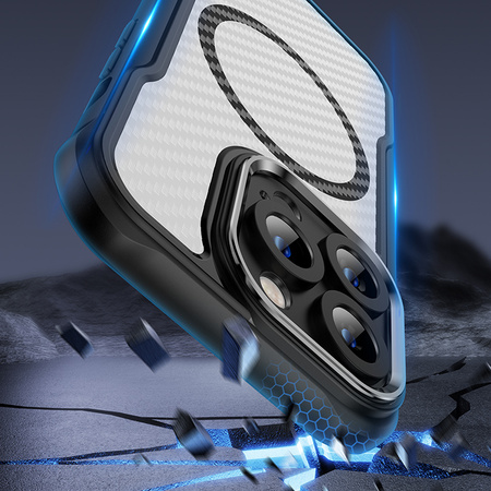 Nakładka Defender Carbon Mag do iPhone 15 Pro Max 6,7" czarna
