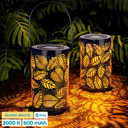 Lampa solarna LED SUNARI FLS-210 Marokańskie liście 3000K 300mAh Li-Ion IP65 Forever Light