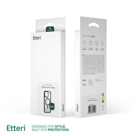 Etui Etteri Matt Mag do iPhone 17 Pro Max czarne