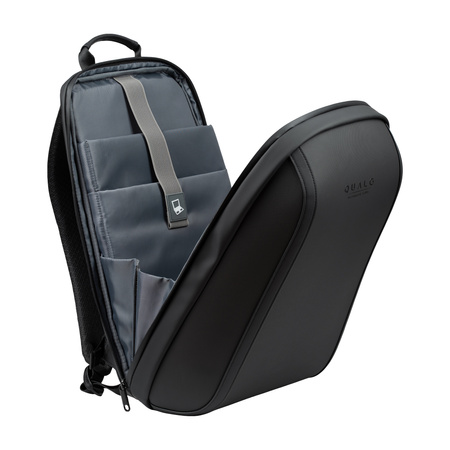 QUALO plecak sztywny wodoodporny  15,6' czarny QPS-W-BZ-01