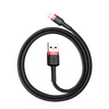 Baseus kabel Cafule USB - Lightning 0,5m 2,4A czerwono-czarny