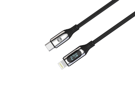 Forever kabel LCD USB-C - Lightning 1,0 m 27W czarny