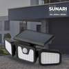 Lampa solarna LED SUNARI FLS-03 74*SMD PIR 8W 600lm 6000K 2400mAh Li-Ion Forever Light
