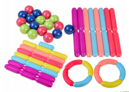 Klocki magnetyczne 64szt TTT