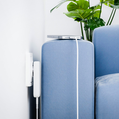 QUALO ładowarka sieciowa GaNultra slim USB-A USB-C PD 45W biała QLS-GN-US-AC-45-00