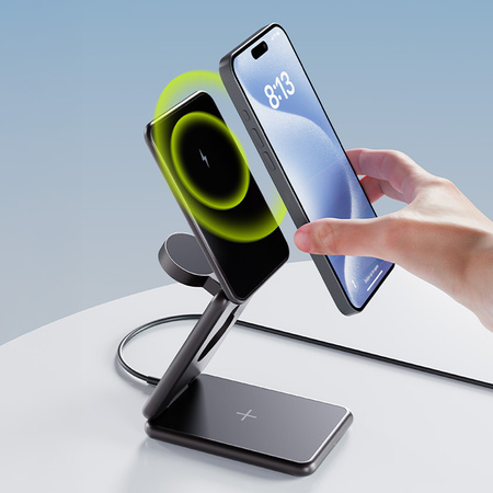 Allity ładowarka indukcyjna AWC-230-22WMS 22,5W grafitowa 3w1