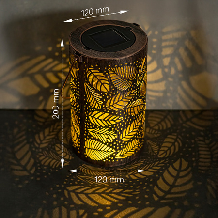 Lampa solarna LED SUNARI FLS-210 Marokańskie liście 3000K 300mAh Li-Ion IP65 Forever Light