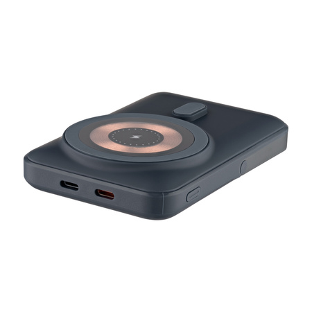 QUALO MagSafe power bank 10000 mAh z LED i podstawką czarny QMPB5-LD-01