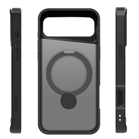 Etui Etteri Matt Mag Ring do iPhone 17 Air czarne