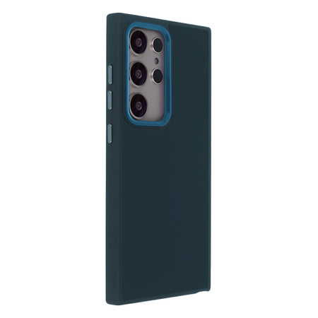 Nakładka Satin Touch do Samsung Galaxy S24 Ultra ciemnoniebieska