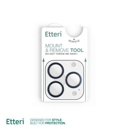 Etteri Camera Lens Protector szkło na aparat do iPhone 15 Pro / 15 Pro Max niebieski