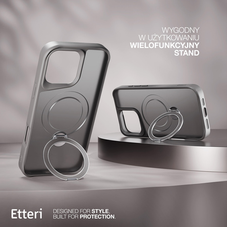 Etui Etteri Matt Mag Ring do iPhone 17 Air szare
