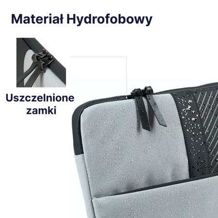 QUALO pokrowiec na laptopa 13,3' szary QPL-13-07