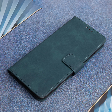 Etui Smart Velvet do Xiaomi Redmi Note 14 Pro 5G (Global) / Redmi Note 14 Pro Plus 5G (Global) ciemnozielone