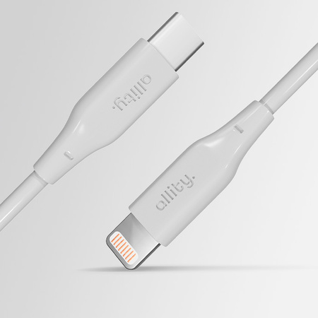 Allity kabel AUC-02 USB-C - Lightning 2,0 m 27W biały