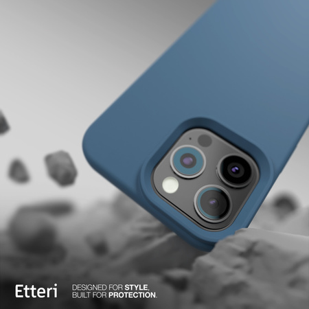 Etui Etteri Silicone Case do iPhone 16 Pro Max 6,9" ciemnoniebieskie