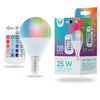 Żarówka LED E14 G45 RGB + Biały 5W z pilotem 250lm Forever Light