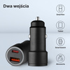 QUALO ładowarka samochodowa aluminowa USB-C USB-A 38W QLS-AC-38