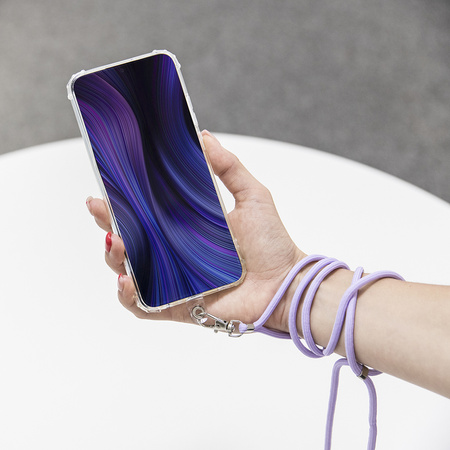 Uniwersalna tasiemka/smycz na szyję do telefonu miętowa