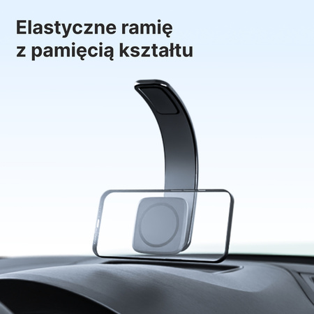 QUALO uchwyt samochodowy magnetyczny na deskę czarny QUSM-D-01