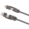 XO kabel NB275 4w1 USB-C - Lightning + USB - USB-C 60W 1,0m szary
