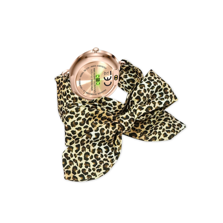 Forever Smartwatch SB-370 Lucca Różowe Złoto - Pasek w panterkę